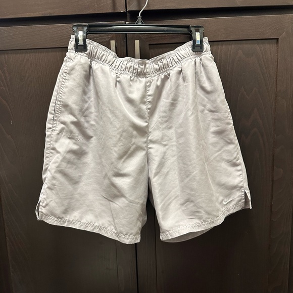 Nike Men's Light Gray Athletic Shorts - Picture 1 of 5